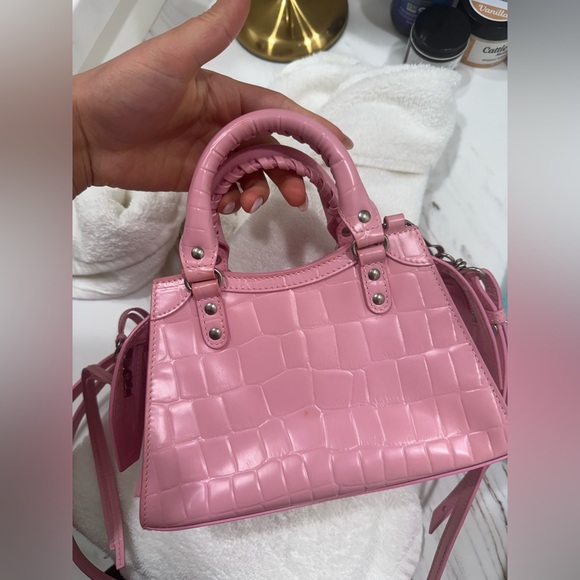 Balenciaga- Neo classic city bag crocodile embossed leather mini - Picture 11 of 14